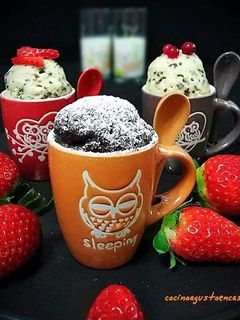 Una foto de Bizcochos en taza