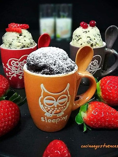 Una foto de Bizcochos en taza