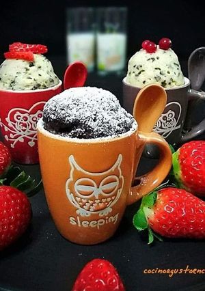 Una foto de Bizcochos en taza
