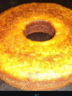 Una foto de Budín o torta de mandarina