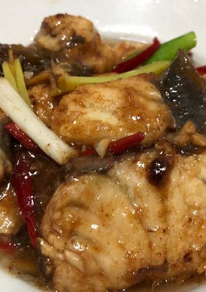 紅燒鱸魚塊 的食譜成品照片