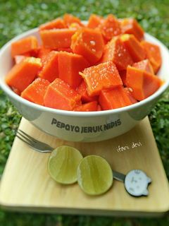 Foto resep 79. Pepaya Jeruk Nipis