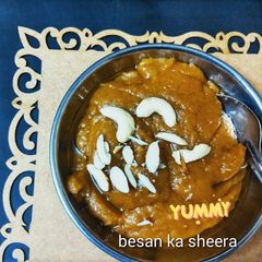 Besan ka sheera A picture of Besan ka sheera.