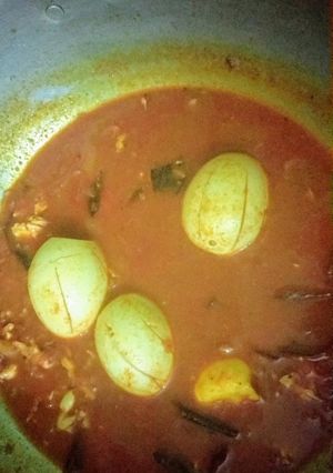 A picture of Egg Curry.