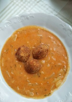 Tökfőzelék fasírt golyókkal recept fotója