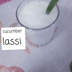 A picture of #cucumber lassi.