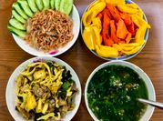 Hình ảnh của ếch xào măng