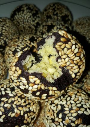 Foto resep Onde2 ketan hitam ubi ungu