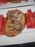 Cabezada de lomo con sandía