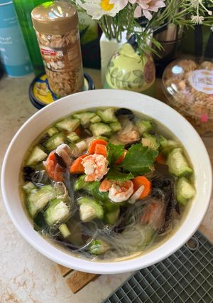 Foto resep Sup Udang Oyong