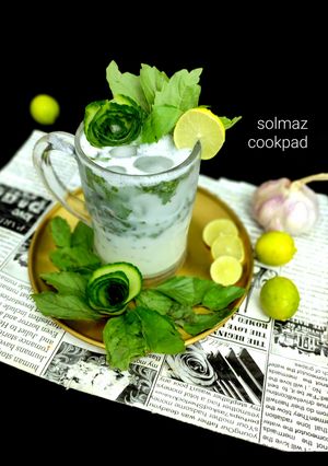 عکسی از دستور دوغ ریحان و لیمو solmaz