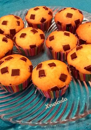 Φωτογραφία της συνταγής Chocolate Chip Muffins 🥧🍫