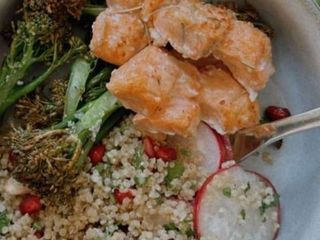 Salmão feito na airfryer