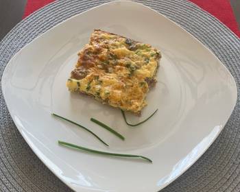 Popular Cuisine Sausage and mushroom frittata Yummy