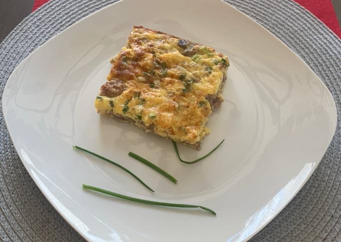 Steps to Make Super Quick Homemade Sausage and mushroom frittata - Easy Recipes for Kids