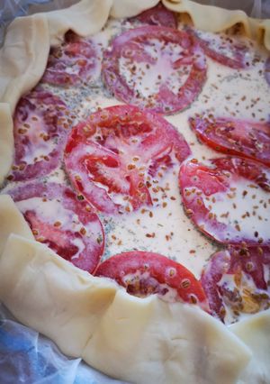 Une photo de Tarte entre terre et mer