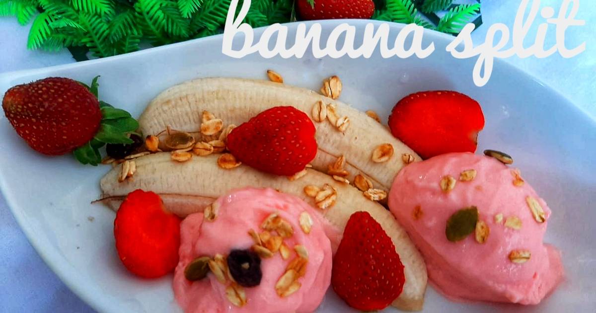 Resep Banana Split Oleh Mutabikh Uwmi (مطبخ اومي) - Cookpad