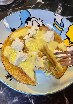صورة لوصفة بيض بالسمسم والجبنه الموزاريلا صحي #دايت 🍳