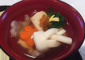 Latest Recipe  Ozoni New Years special soup Delicious Perfect