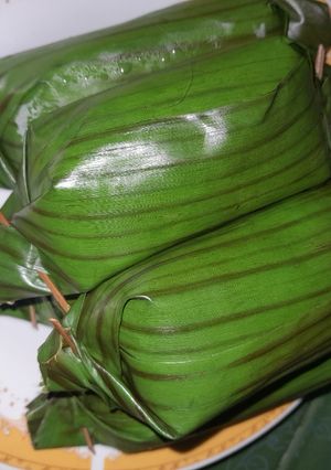 Foto resep Nasi bakar ikan teri