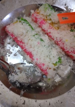 Foto resep Lapis singkong pelangi