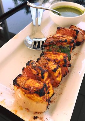 A picture of Paneer tikka masala.