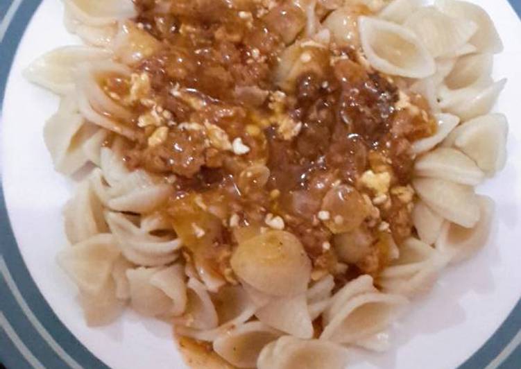 Pasta keong bumbu modifikasi