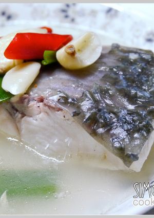 草魚兩吃之一-白水煮草魚排 的食譜成品照片