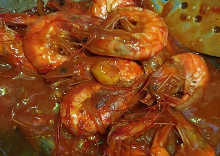 Cara Gampang Membuat Udang saos padang simple Anti Gagal