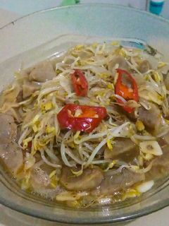 Foto resep Tumis toge + pentol