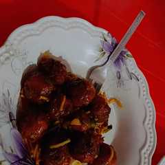 હકકા નૂડલ્સ વિથ મંચુરિયન (Hakka Noodles With Manchurian Recipe In Gujarati)-レシピのメイン写真