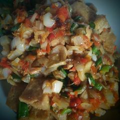 A picture of Peppered Tofu.