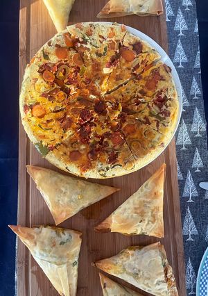 Süßkartoffel-Teigtaschen mit Feta Rezepthauptbild