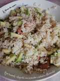 #129 Riso basmati integrale con avocado e salmone affumicato