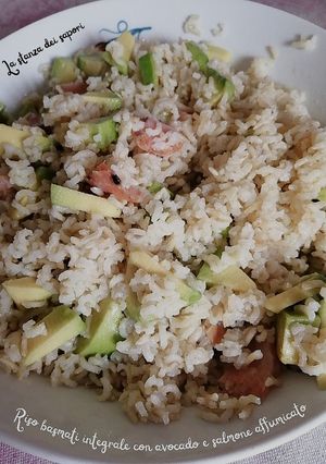 Foto di #129 Riso basmati integrale con avocado e salmone affumicato
