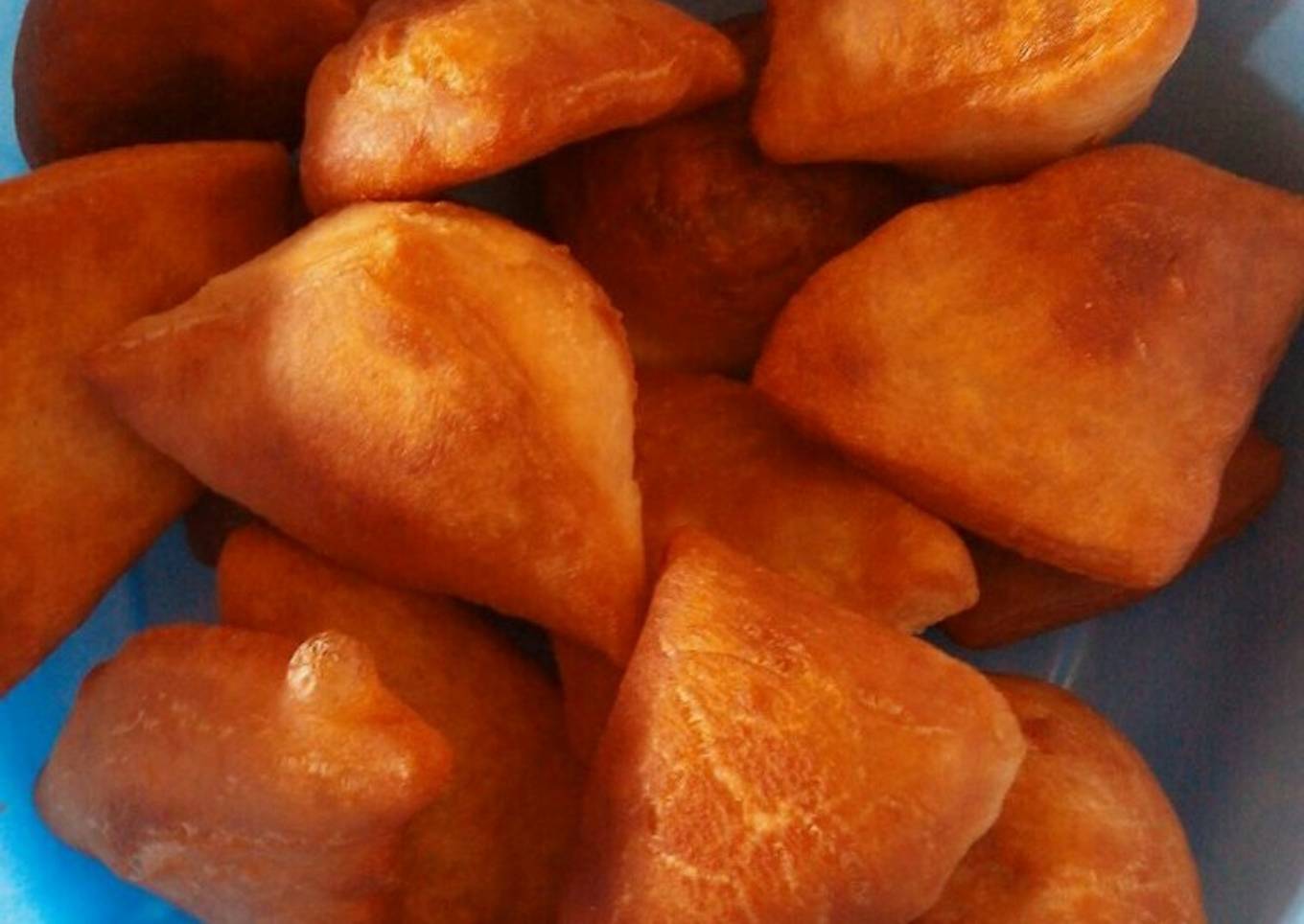 Homemade mandazis