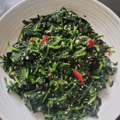 A picture of Sautéed Spinach with Sesame.