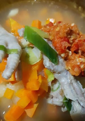 Foto resep Sop singkong ceker