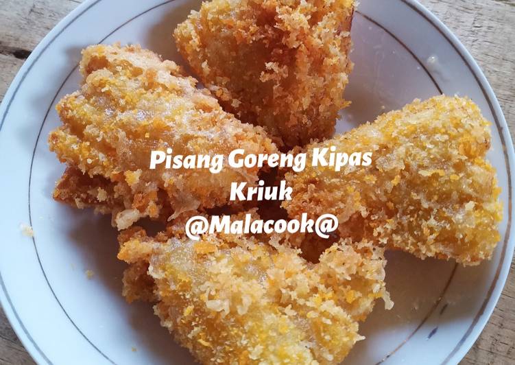 Resep Baru Pisang Goreng Kipas Kriuk Sedap