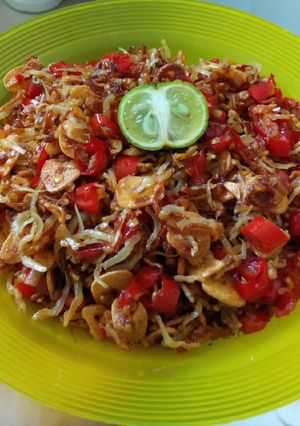 Foto resep Sambel Embe (khas Bali) mix teri medan