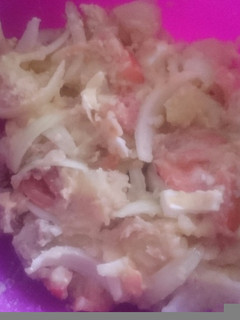 Una foto de Picadillo andaluz. Comida de aceituneros andaluces en tiempo de
