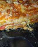 Lasagna de jamón y queso