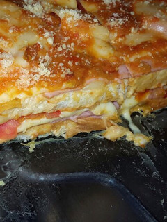 Una foto de Lasagna de jamón y queso