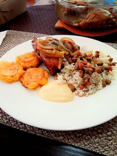 Una foto de Muslos de pollo Borracho al Jengibre