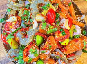 Hình của món Sasimi Cocktail.