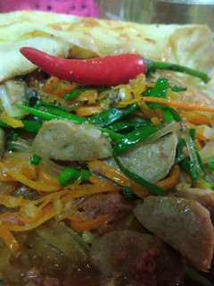 Hình của món Miến xào patê.