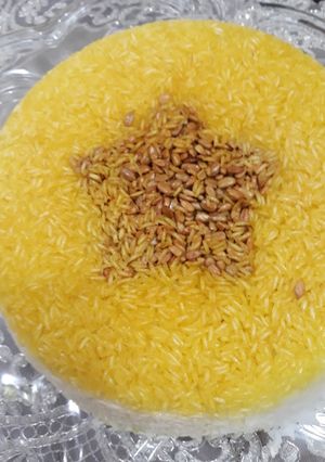 عکسی از دستور ته دیگ تخمه