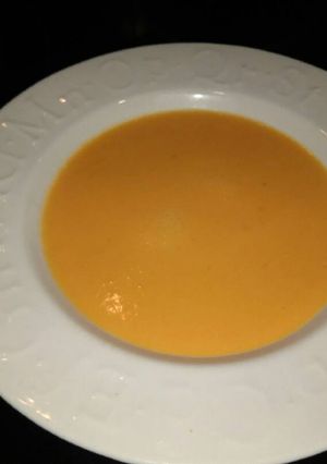 Una foto de Crema de calabaza