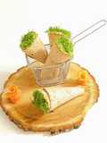 Cornet de wrap au saumon fumé