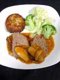 Meatloaf with Shiitake Mushroom Sauce